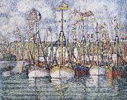 Paul Signac blessing of the tuna boats oil painting reproduction